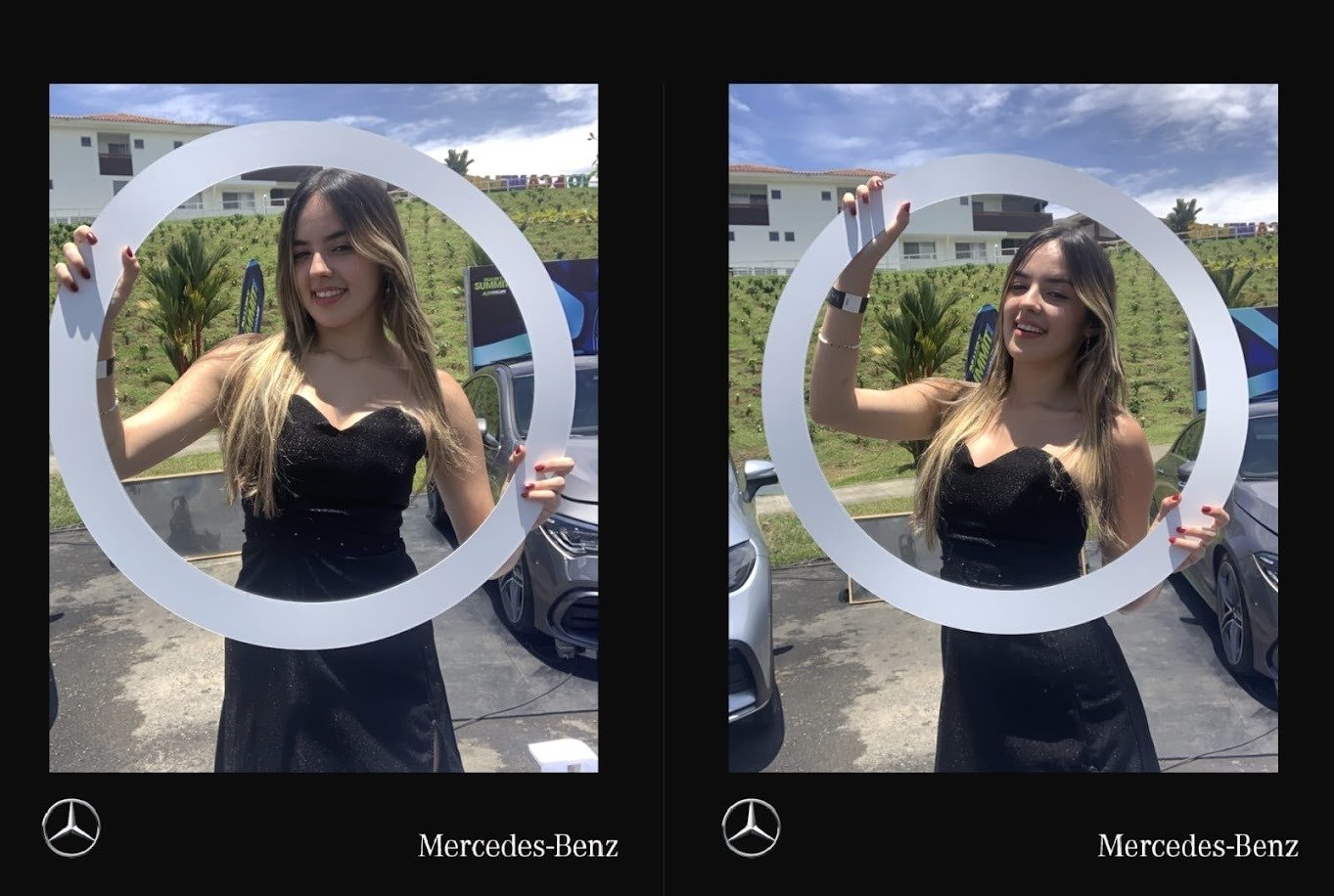 Car door, Luxury vehicle, Dress, Person — Campañas Pereira Manizales Armenia | Focus Modelos ABTL Agencia BTL Eje Cafetero