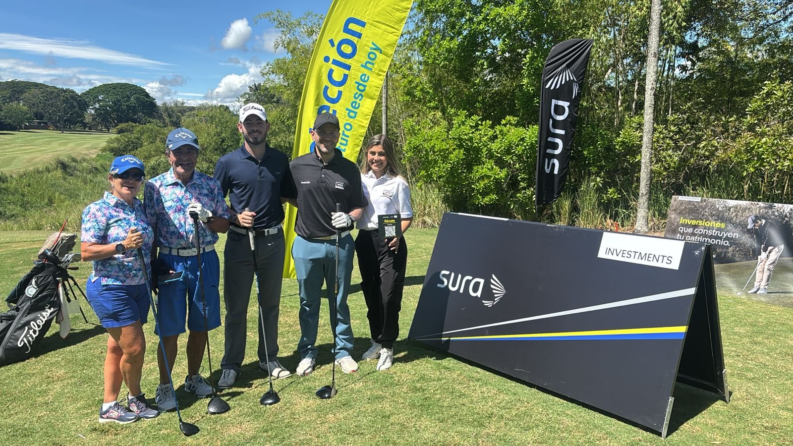 Professional golfer, Recreation, Golf equipment, Individual sport, Golf club, Golf, Top, Clothing — Campañas Pereira Manizales Armenia | Focus Modelos ABTL Agencia BTL Eje Cafetero