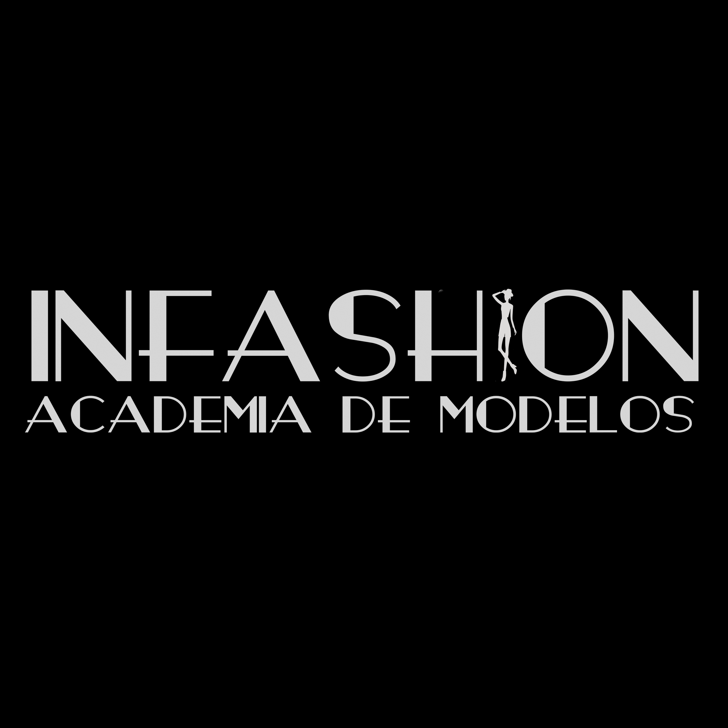íconos infashion negro cuadrado